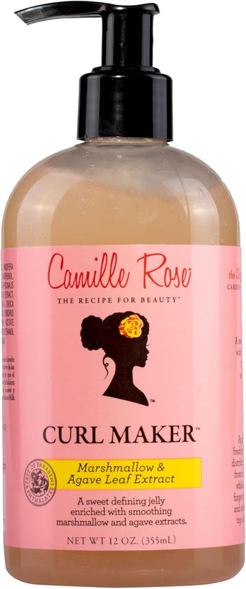 Camille Rose Curl Maker And Hair Defining Jelly, Marshmallow And Agave Leaf Extract, 355 Ml (Pack Of 1)