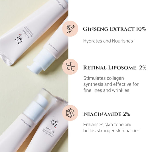 Beauty Of Joseon Skincare Trio For Face Ginseng Eye Serum Glow Serum Rice And Honey Glow Mask For Under Eye Smooth Moisturize Skin, Korean Skincare