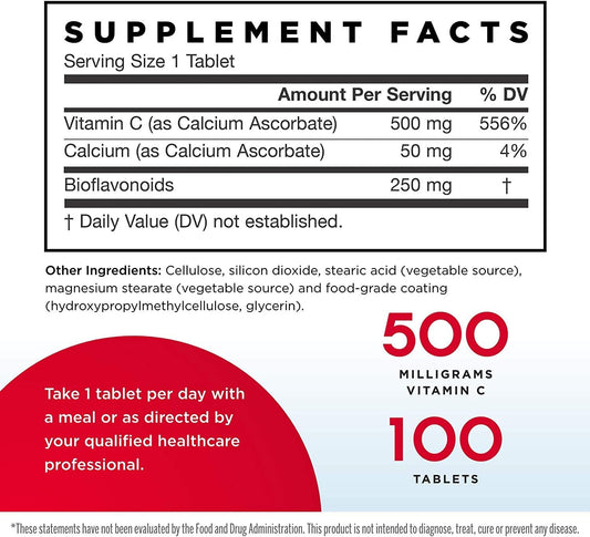 Jarrow Formulas Vitamin C + Citrus Bioflavonoids, Dietary Supplement Provides Antioxidant Protection, 750 Mg, 100 Tablets