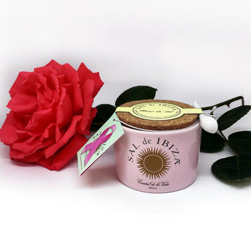 Sal De Ibiza Fleur De Sel E Rose - Sea Salt With Rose Petals - 4.4Oz