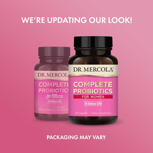 Dr. Mercola Complete Probiotics For Women 70 Billion Cfu, 30 Servings (30 Capsules), Dietary Supplement, Supports Digestive Health, Non Gmo