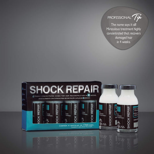 Truss Shock Repair Hair Treatment 4 Week Supply Bundle With Equilibrium Conditioner For Oily Scalp