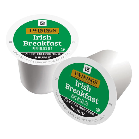 Twinings Irish Breakfast Black Tea K-Cup Pods For Keurig, 12 Count (Pack Of 6), Robust, Strong, Bold Flavour, Caffeinated, Enjoy Hot Or Iced | Packaging May Vary