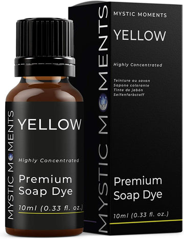 Mystic Moments | Yellow - Highly Concentrated Soap Dye 10ml | Perfect for Soap Making, Creams and Lotions