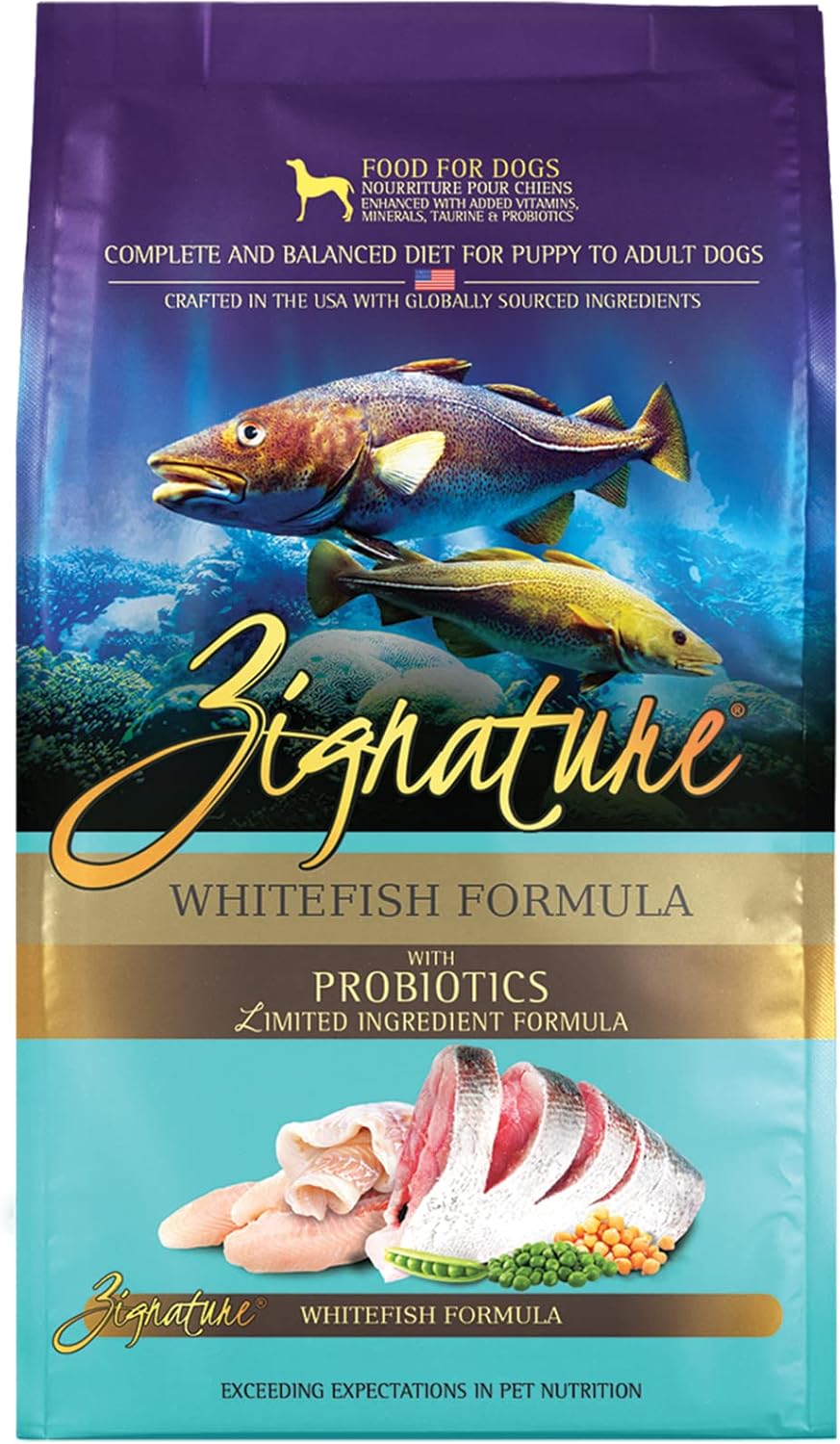 Zignature Whitefish Limited Ingredient Formula Dry Dog Food 12.5Lb