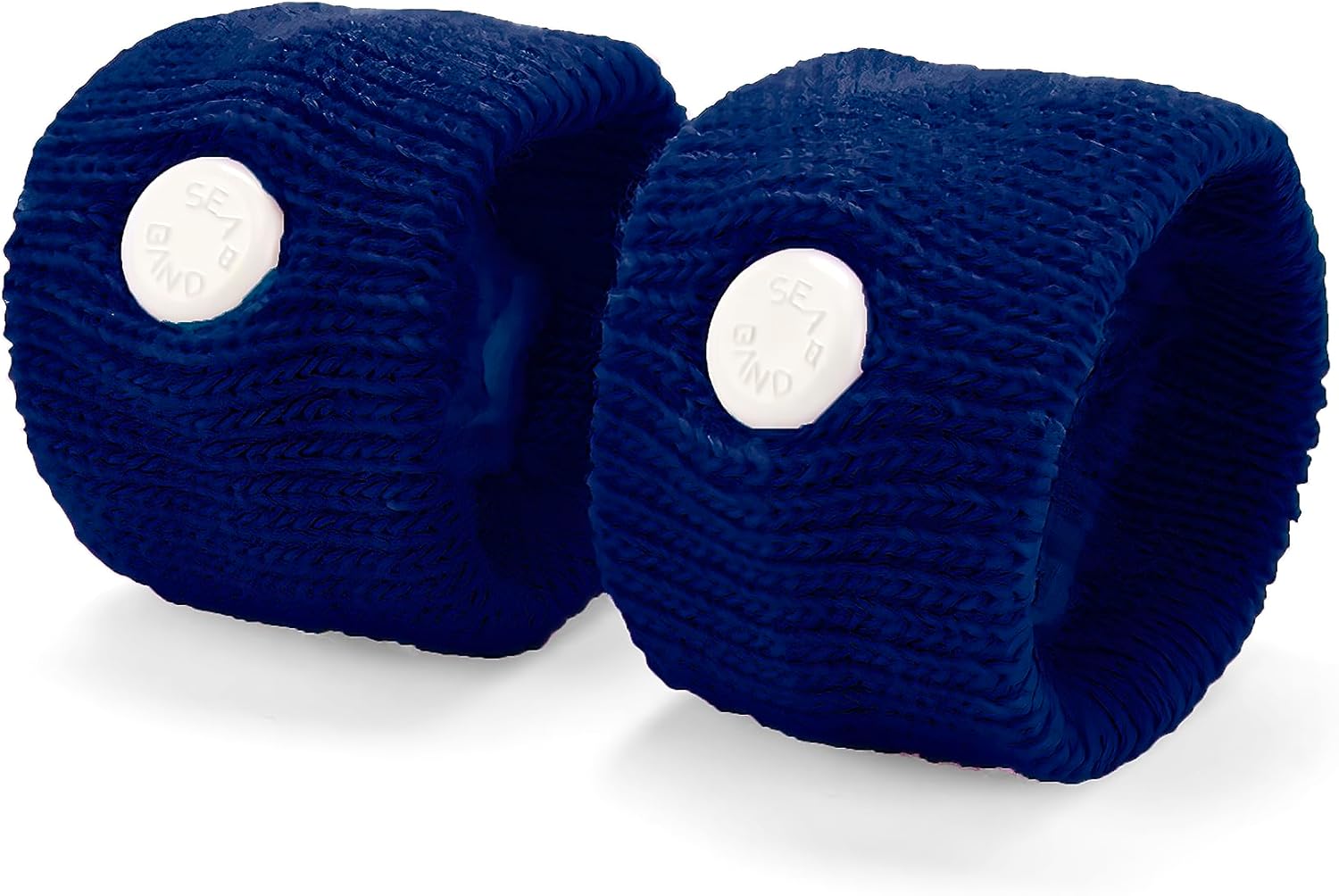Sea-Band Anti-Nausea Acupressure Wristband For Motion & Morning Sickness - 1 Pair Navy Blue