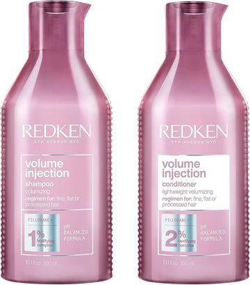 Redken Volume Injection Shampoo 300Ml & Conditioner 300Ml Duo New