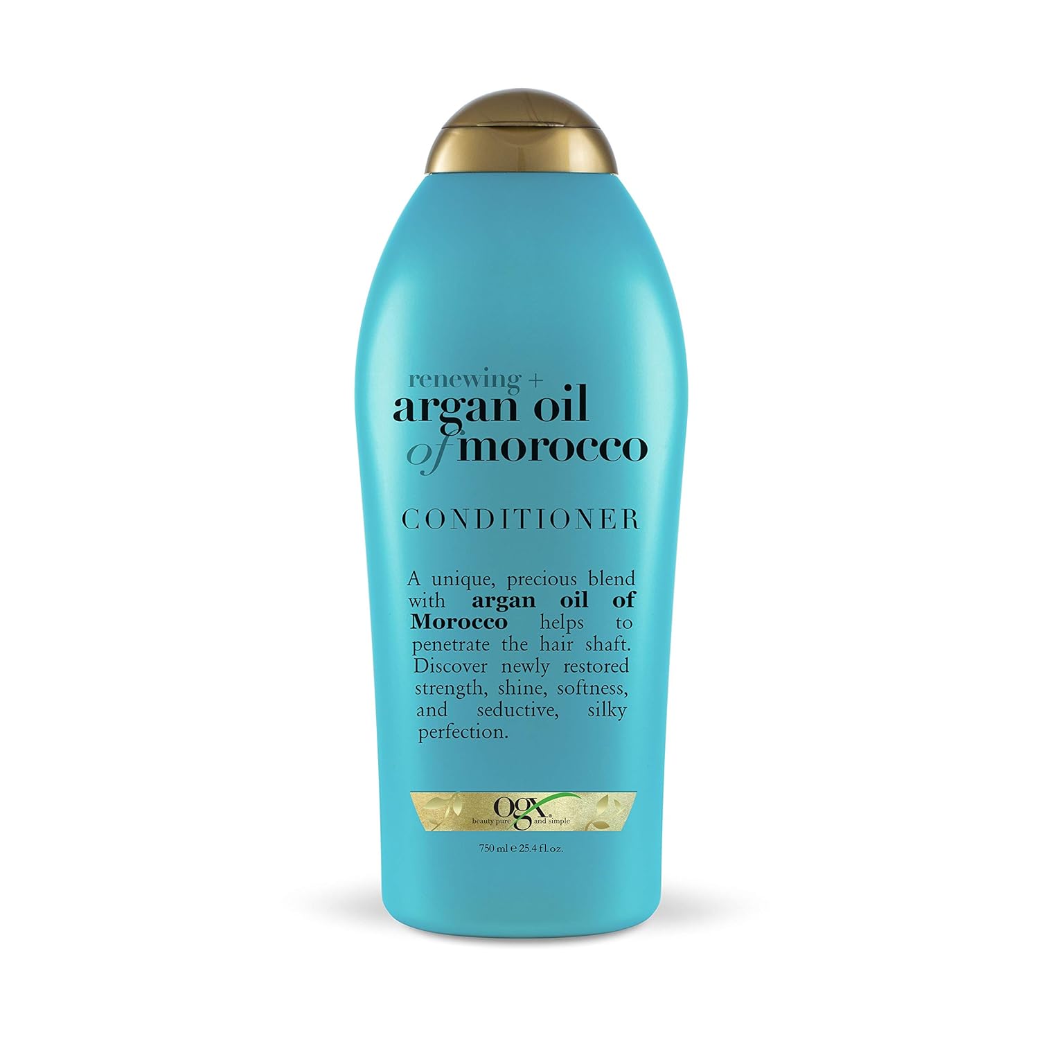 Ogx Renewing + Argan Oil Of Morocco Hydrating Hair Conditioner, Cold-Pressed Argan Oil To Help Moisturize, Soften & Strengthen Hair, Paraben-Free With Sulfate-Free Surfactants, 25.4 Fl Oz (Pack Of 4)