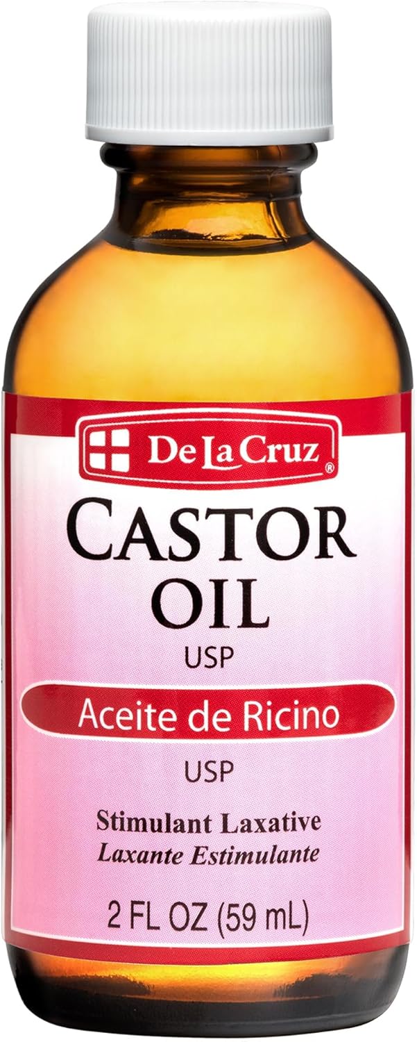 De La Cruz Castor Oil - 100% Pure Castor Oil For Hair, Skin, Eyelashes, And Eyebrows - Usp Grade, 2 Fl Oz