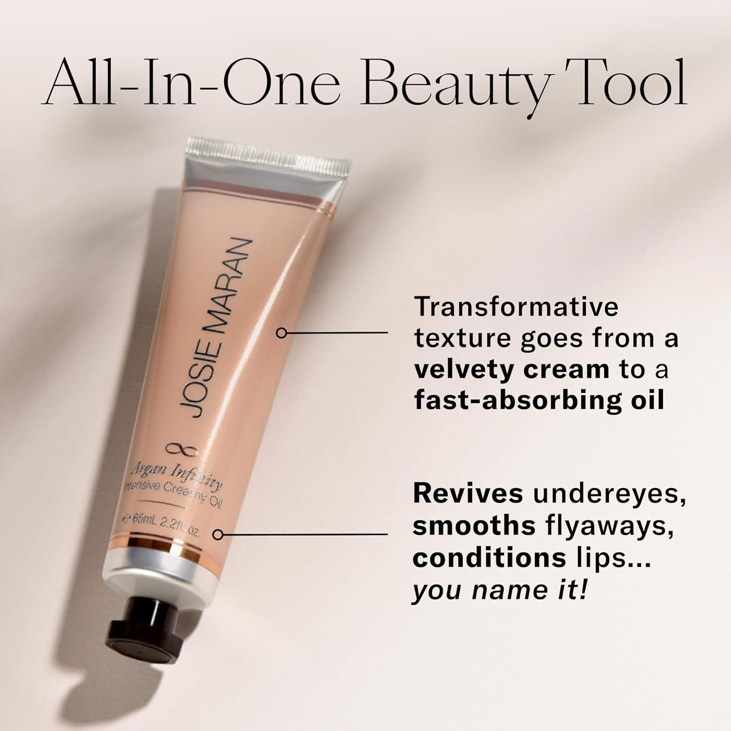 Josie Maran Intensive Creamy Oil - Multi-Tasking Skin Moisturizer & Everything Balm For Dry Lips, Elbows & Full Body Care - Powered By Argan Oil (2.2 Fl Oz) : Health And Personal Care : Beauty & Personal Care
