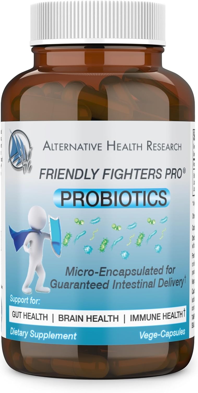 Friendly Fighters Pro® Probiotic | 3 Month Supply | Men & Women | Digestive & Immune Health* | Healthy Inflammation* & Allergy Relief* | Micro-Encapsulated For Guaranteed Delivery | Safe Daily Use