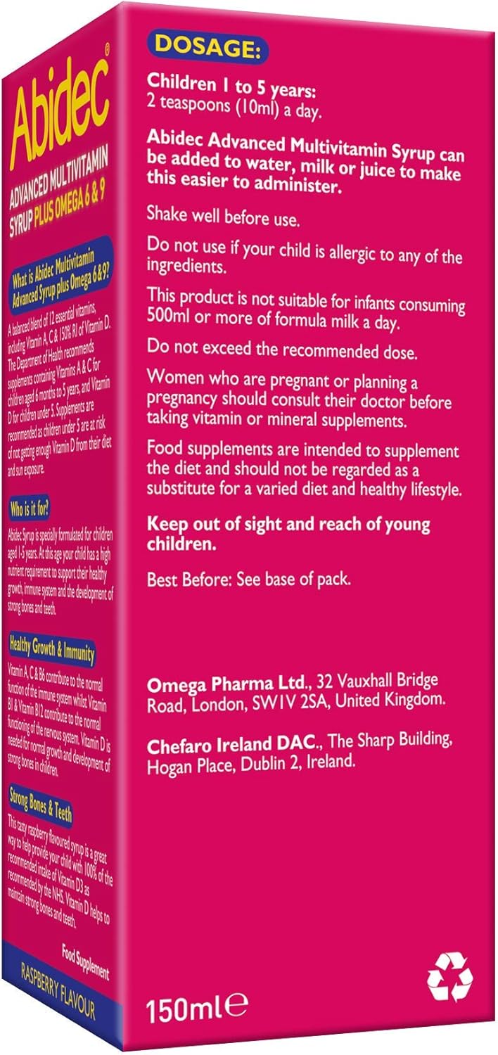 Abidec HEALTH_PERSONAL_CARE, Black, 150 ml (Pack of 1) : Amazon.co.uk: Health & Personal Care