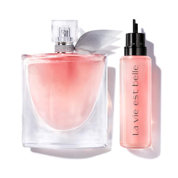Lancôme La Vie Est Belle Eau de Parfum Refillable Duo - Floral & Sweet Women's Perfume Set Including 3.4 Fl Oz & Refill 3.4 Fl Oz