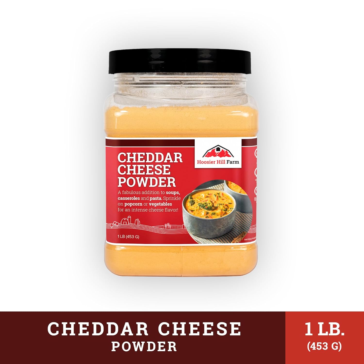 Hoosier Hill Farm Cheddar Cheese Powder, 1LB (Pack of 1) : Grocery & Gourmet Food