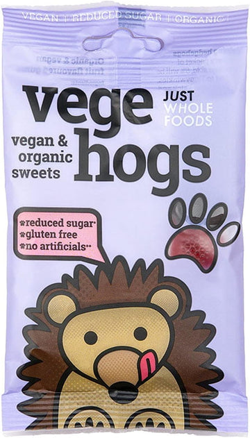 Just Wholefoods Organic Vegehogs Fruit Jellies, 70G