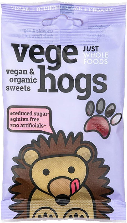 Just Wholefoods Organic Vegehogs Fruit Jellies, 70G