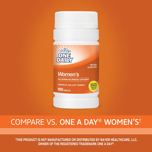 21st Century One Daily Women's Tablets, 100 Count