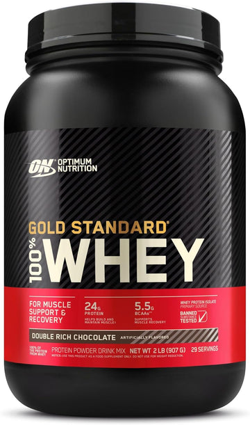 Optimum Nutrition Gold Standard 100% Whey Protein Powder, Double Rich
