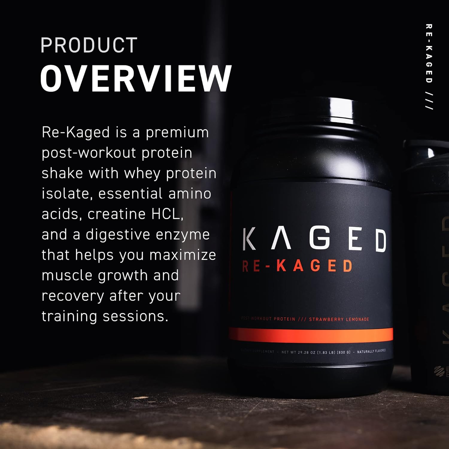 Post Workout Protein Powder, RE-KAGED Whey Protein Powder,Orange Kream
