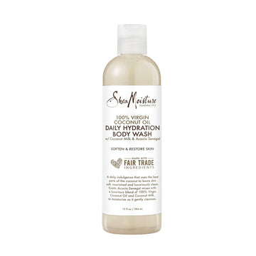 Sheamoisture 100% Virgin Coconut Oil Daily Hydration Bubble Bath & Body Wash, 13 Fluid Ounce