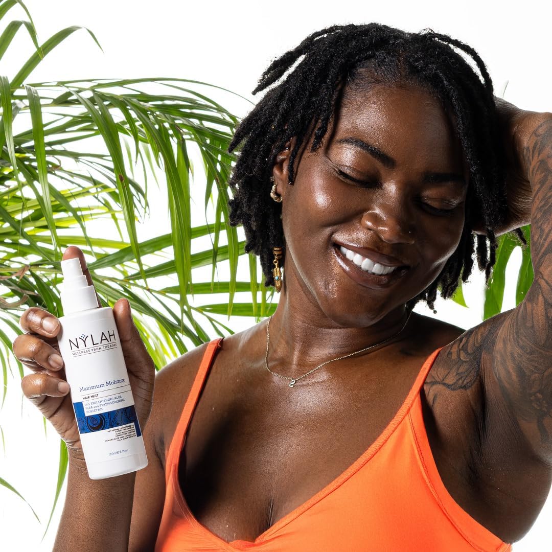 NYLAH Maximum Moisture Hair Mist 200ml Lightweight Hydration Mist for Dry, Curly & Afro Hair – Non-Sticky, Fast-Absorbing Formula for Curls, Coils – Soothes Scalp & Boosts Moisture Retention : Amazon.co.uk: Beauty
