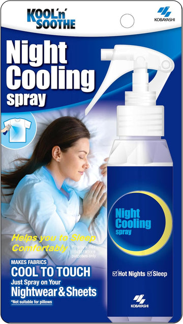 Kool 'N' Soothe Night Cooling Spray/ 100 Ml/Instant Cooling Spray For Nightwear & Bedding/Take The Edge Off The Heat