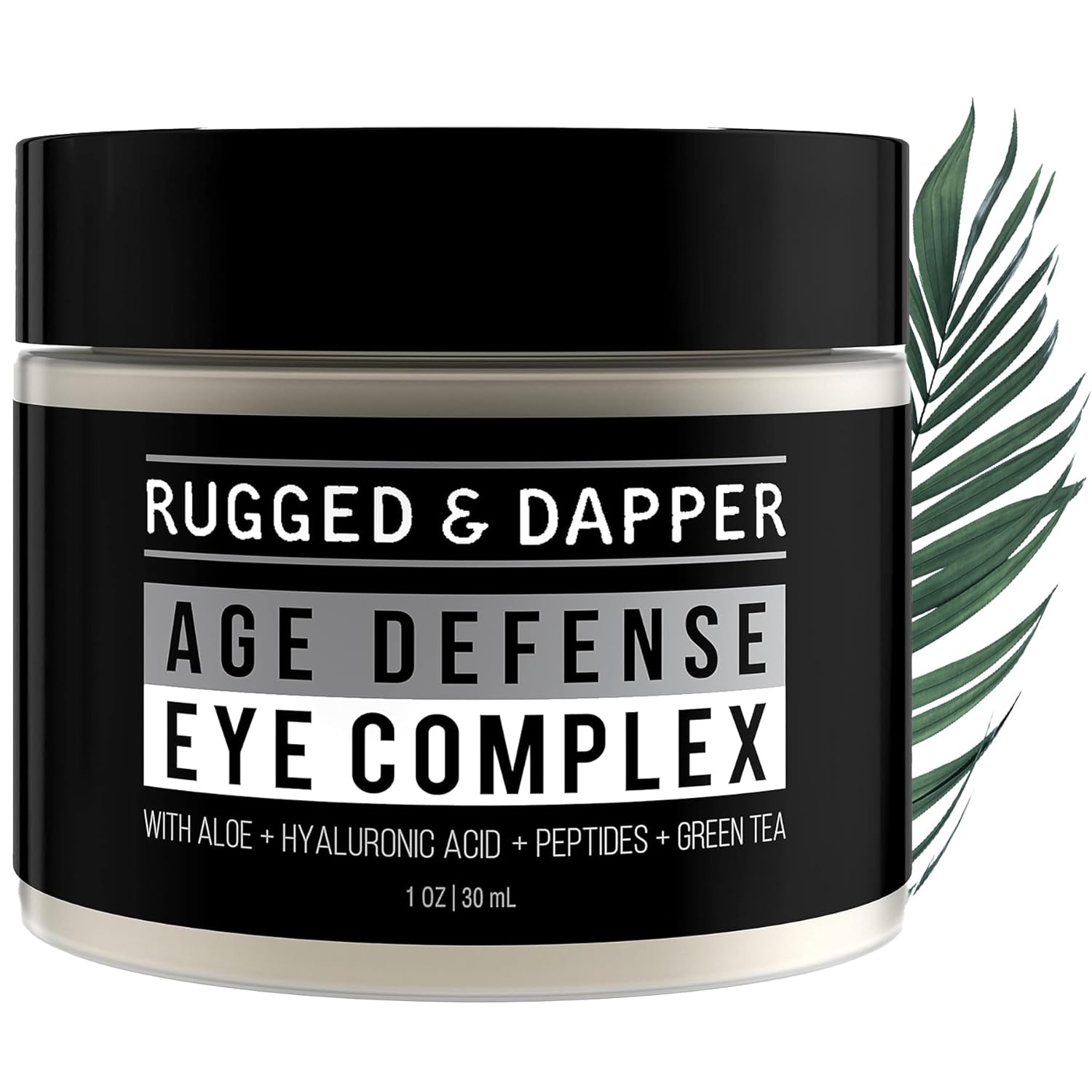 Rugged & Dapper Premium Men'S Eye Cream | Age Defense For Dark Circles, Wrinkles & Puffy Eyes | Unscented | Hyaluronic Acid, Aloe + Argan Oil