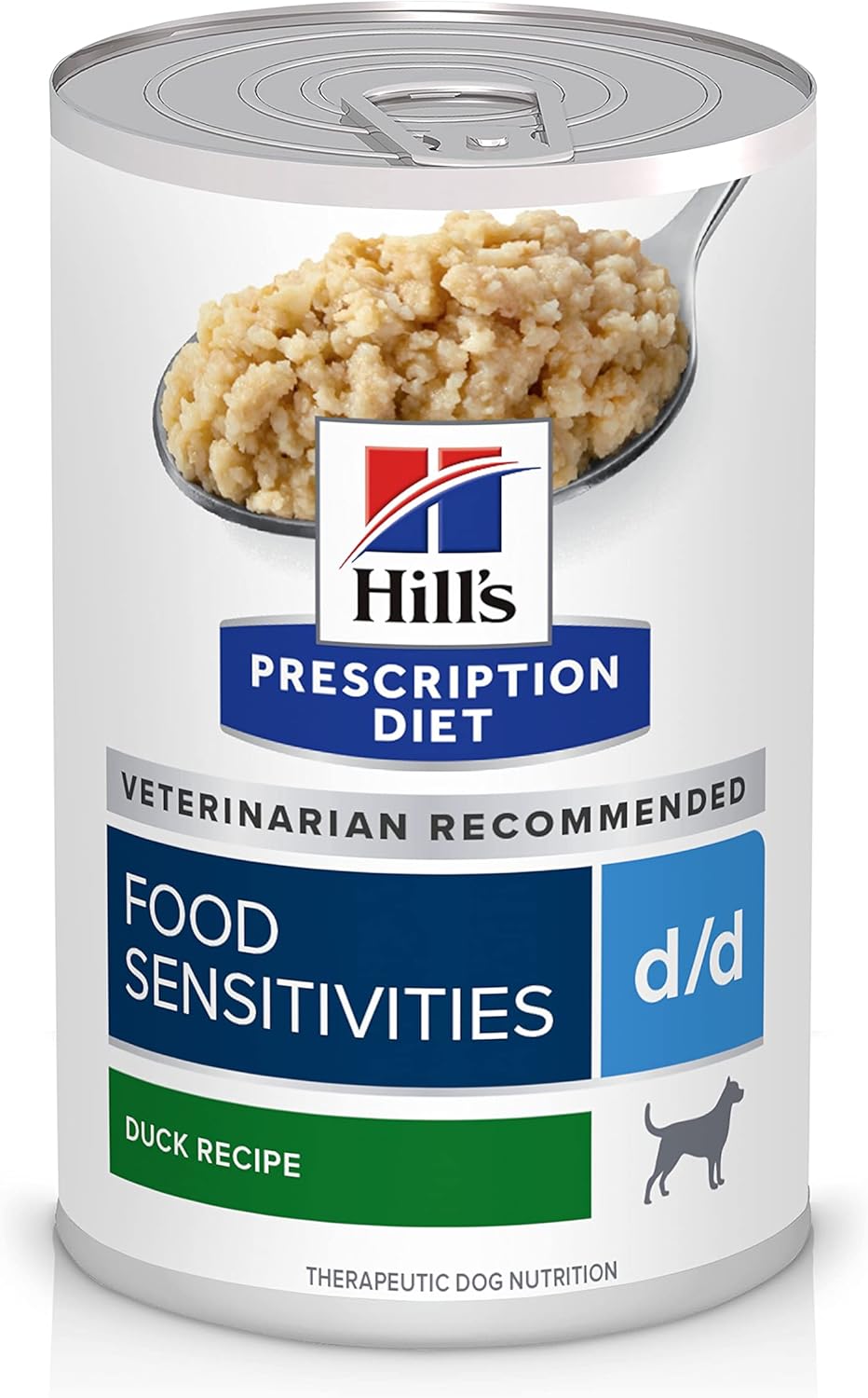 Hill'S Prescription Diet D/D Skin/Food Sensitivities Duck Formula Wet Dog Food, Veterinary Diet, 13 Oz. Cans, 12-Pack