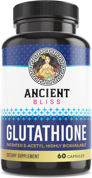 Ancient Bliss S-Acetyl Glutathione Supplement Cellular Antioxidant & Immune Support Supplement, Joint Support Supplement For Men & Women (60 Capsules)