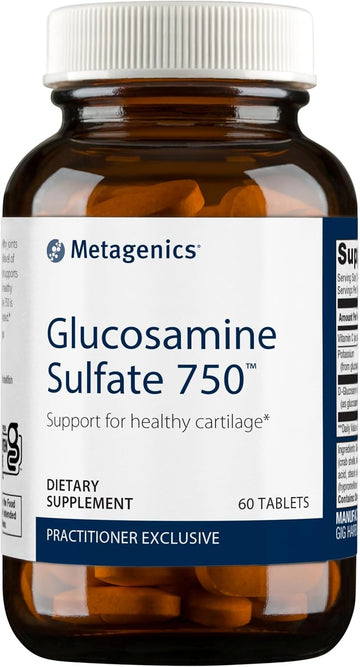 Metagenics Glucosamine Sulfate 750 - Joint Health, Mobility & Cartilage Supplement* - With Vit C - Support Joints* - Non-Gmo & Gluten-Free - 60 Tablets