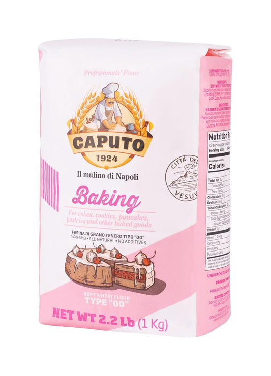 Antimo Caputo Baking (Pasticceria Pastry) 00 Flour 2.2 Pound Bag - For Desserts & Shortbreads - From Italy Type 00 Wheat