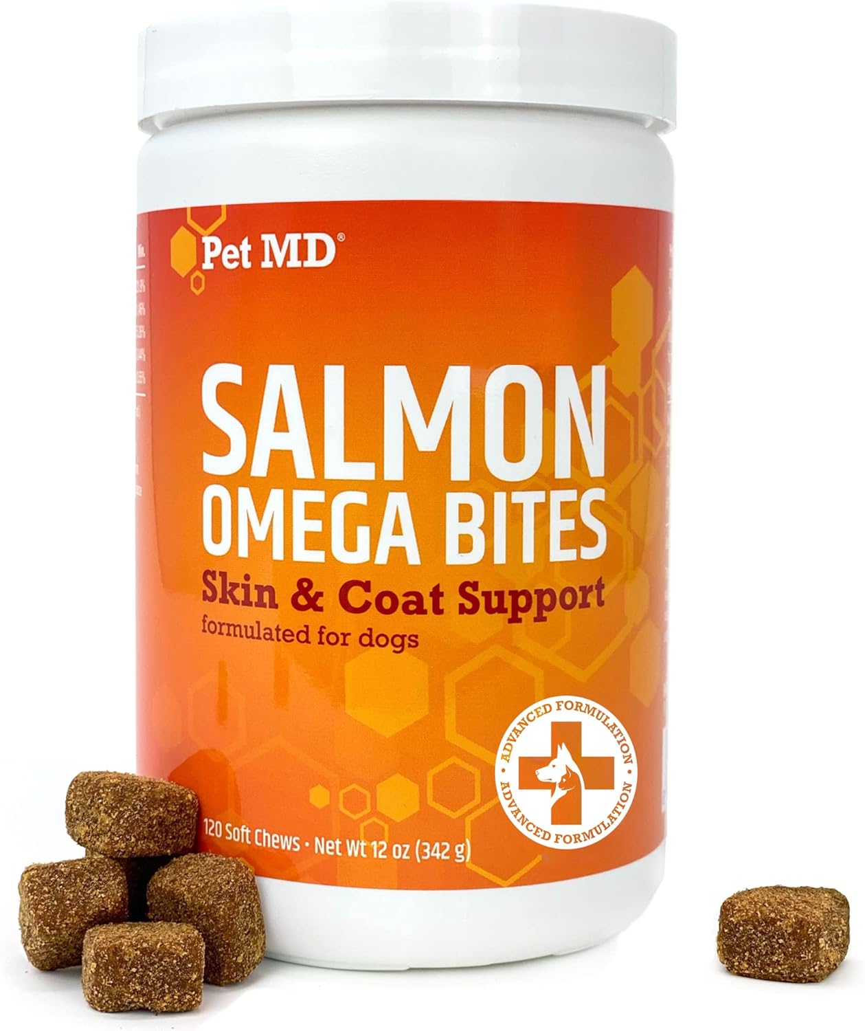 Pet MD Tear Stain Supplement & Pet MD Salmon Omega Bites : Pet Supplies