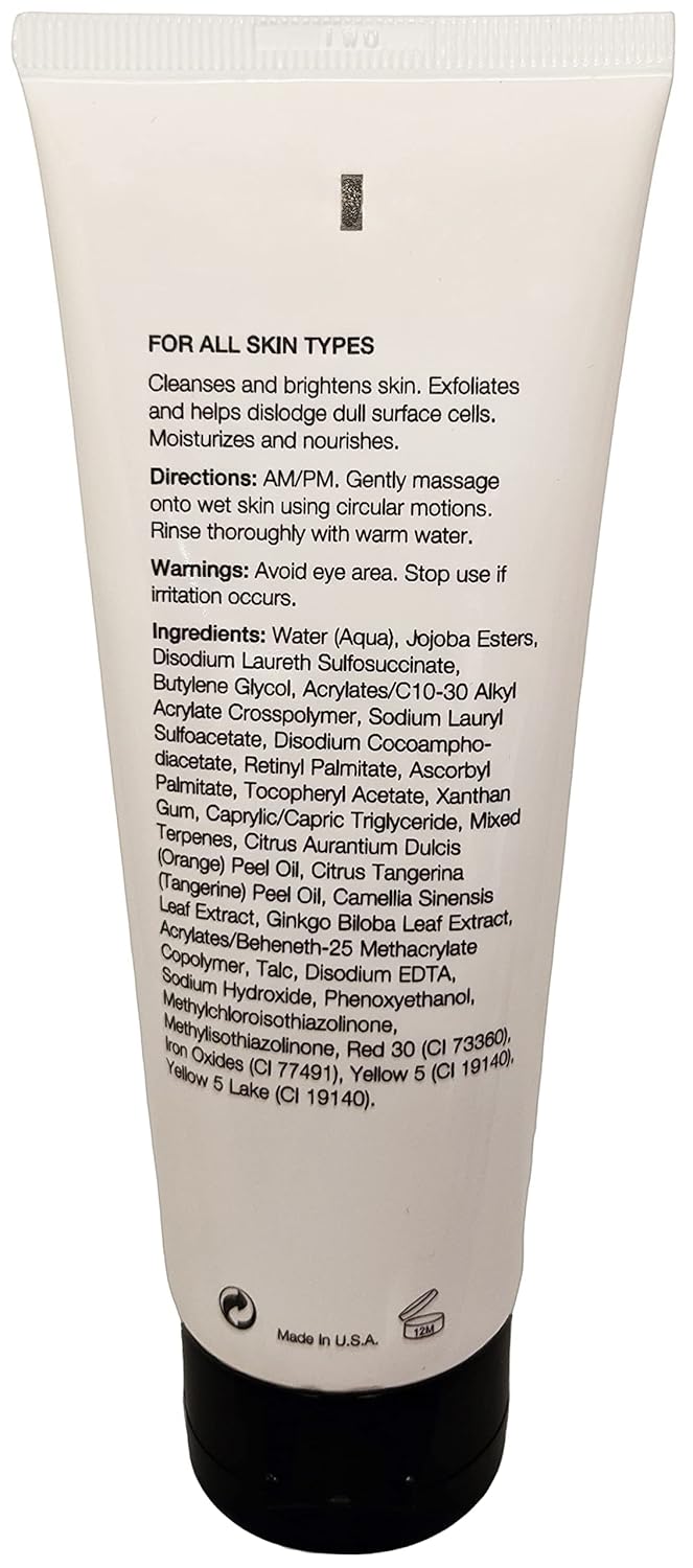 Jolie Vitamin C Cleanser - Brightening & Energizing Daily Facial Gel Wash With Exfoliating Beads : Beauty & Personal Care