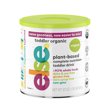 Else Nutrition Organic Toddler Formula For 12-36 Months, Plant-Based, Dairy & Soy Free, Complete Nutrition Drink Made From Whole Foods. 22 Oz 1 Pack