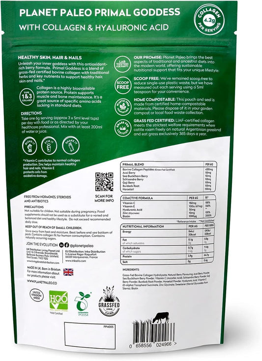 Collagen Powder (30 Servings) - Supports Bones & Joints, Ethically Sourced, Easy To Mix (Mixed Berry, 210G)
