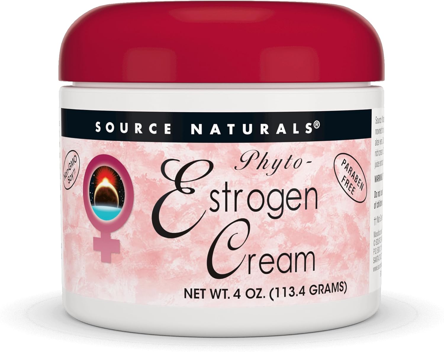 Source Naturals Phyto-Estrogen Cream, Paraben-Free - 4 Oz Cream