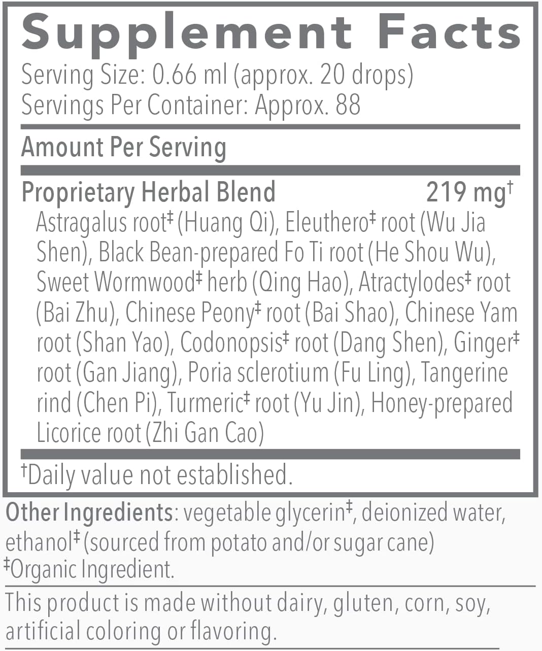 Bio-Botanical Research Biotonic Adaptogenic Tonic - Liquid Tincture Drops Adaptogen Supplement To Help Restore Energy & Help Reduce Occasional Fatigue - Herbal Elixir For Immune Support (2 Oz) : Health & Household