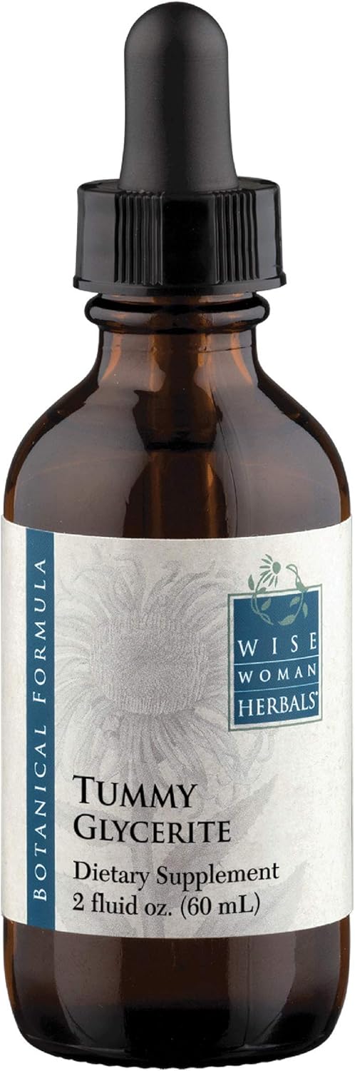 Buy Wise Woman Herbals - Tummy Glycerite - 4 Oz - All-Natural Stomach Aid - Helps With Stomach Discomfort, Queasiness, Gas And Bloating - Promotes Healthy Digestive Function And Abdominal Support On  Free Shipping On Qualified Orders