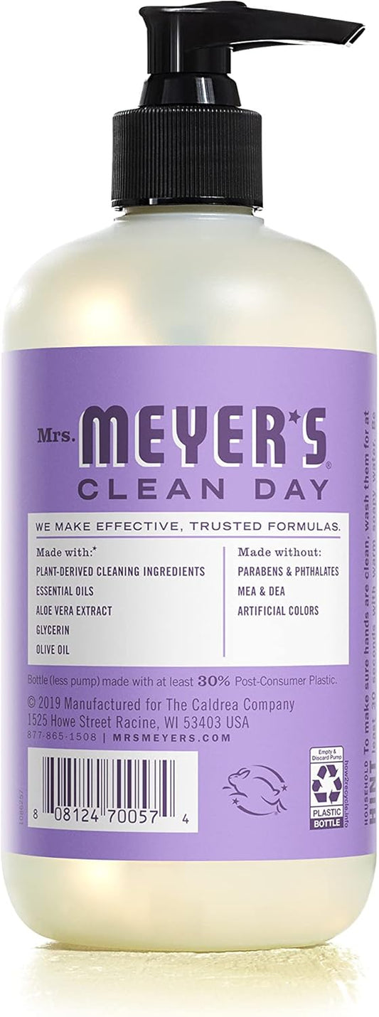 Mrs. Meyer'S Clean Day Hand Soap, Made With Essential Oils, Biodegradable Formula, Lilac, 12.5 Fl. Oz