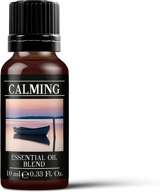 Mystix London | Calming Essential Oil Blend 10Ml | Cedarwood | Frankincense | Lavender | Ylang Ylang | Relaxing Aromatherapy Oil | Natural Fragrance | For Diffusers & Massage | Vegan, Gmo Free