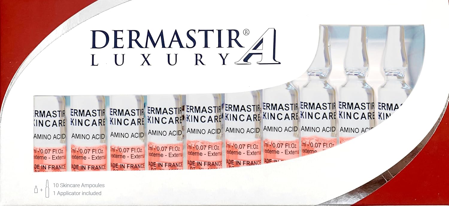 Dermastir Amino Acid Ampoules – Anti-Aging, Repairs and Strengthens Skin Elasticity - Made in France, 10 vials of 2ml : Amazon.co.uk: Beauty