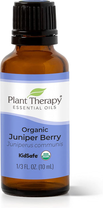 Plant Therapy Organic Juniper Berry Essential Oil 30 Ml (1 Oz) 100% Pure, Undiluted, Therapeutic Grade