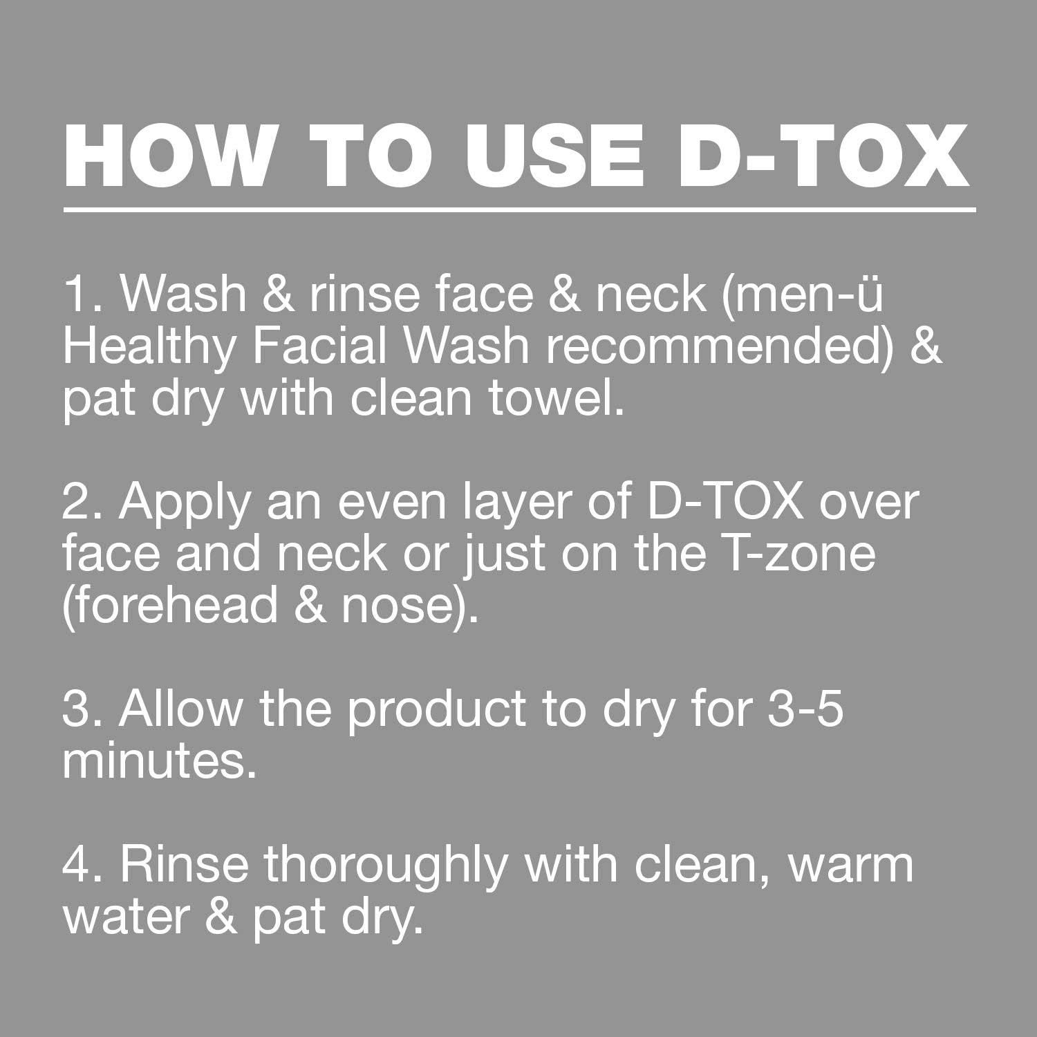 men-ü 3 MINUTE D-TOX 15ml mens face mask, Highly Absorbent Vegan Clay Mask – Up to 12 applications. Witch Hazel leaves skin clean, dry, firm, and fresh. : Amazon.co.uk: Beauty