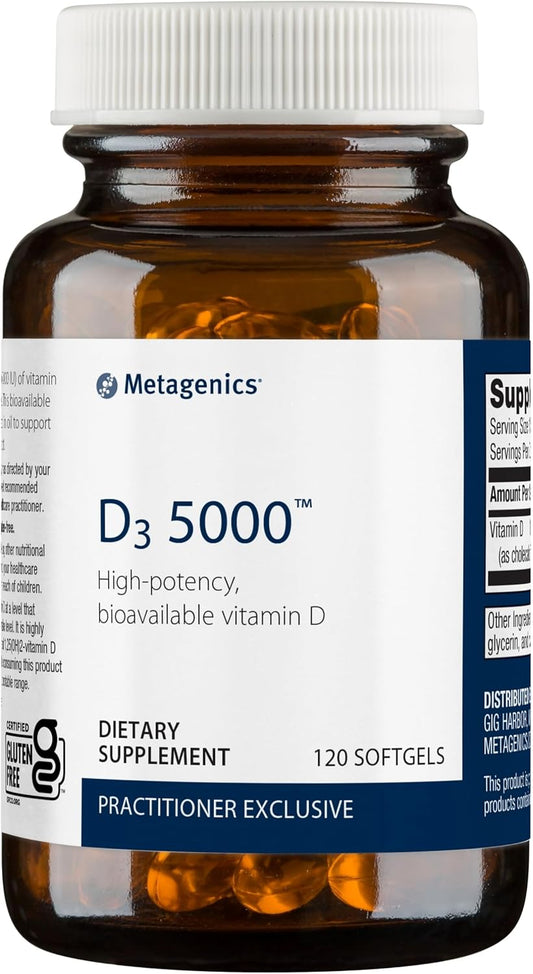 Metagenics Bundle - D3 5000 & Epa-Dha 720-120 Softgels Of D3 5000 For Immune Support, Bone & Heart Health* - 120 Softgels Of Epa-Dha 720 For Heart, Musculoskeletal & Immune System Health