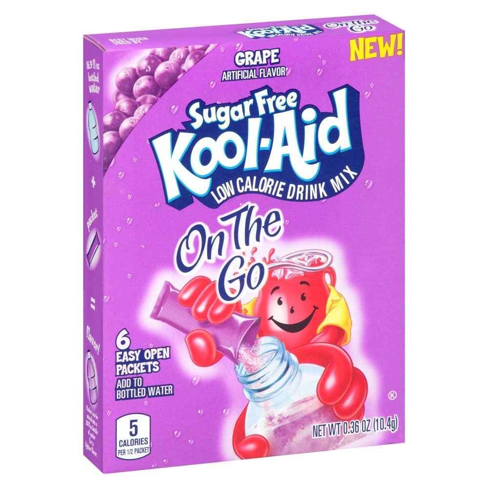 Kool-Aid Sugar-Free Grape On-The-Go Powdered Drink Mix 72 Count