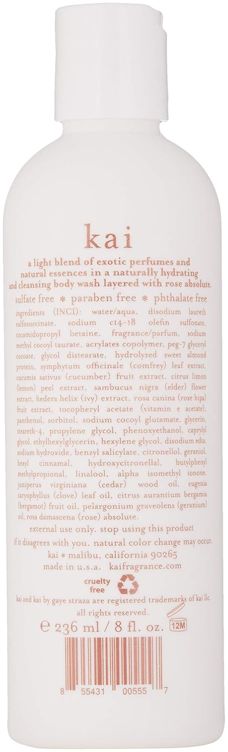 Kai Body Wash, Rose, 8 Fl Oz : Beauty & Personal Care