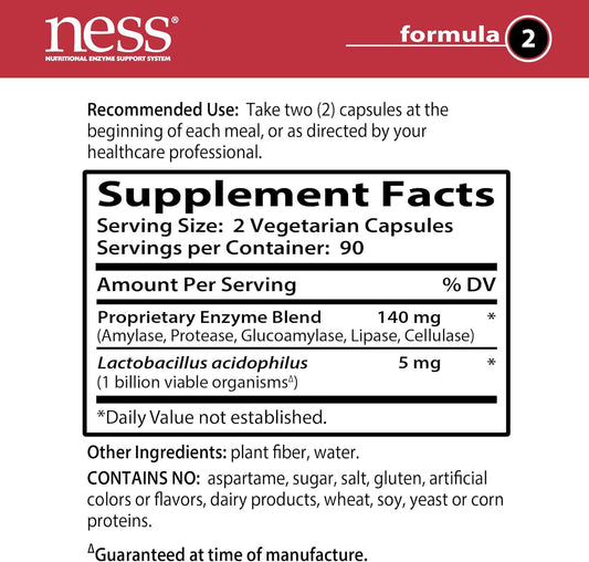 Ness Enzymes- Starch Digest #2 180 Vegcaps