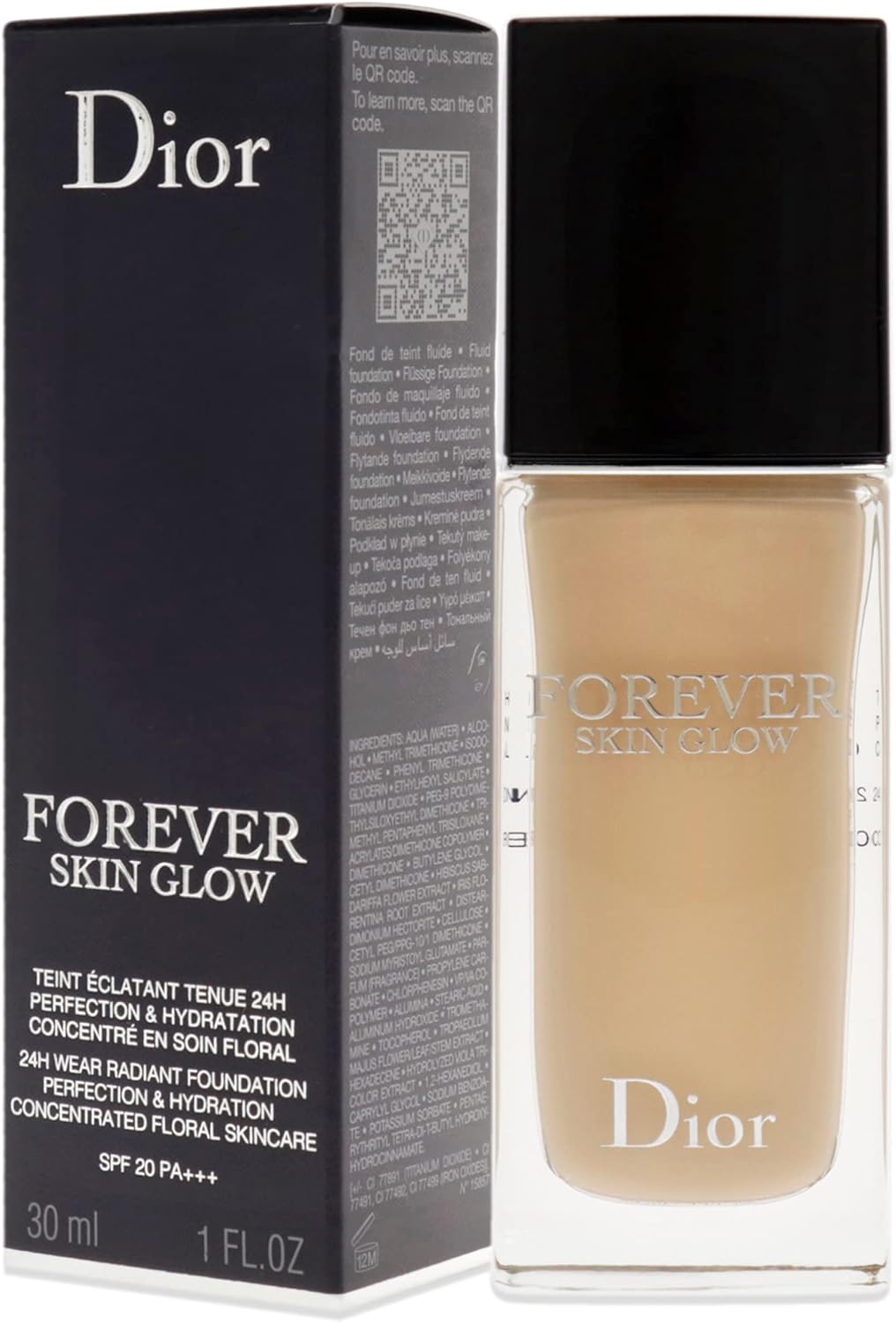 Dior Forever Skin Glow Foundation 24H - 2 Neutral 30Ml, Beige