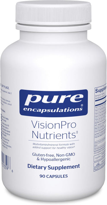 Pure Encapsulations Visionpro Nutrients | Hypoallergenic Multivitamin/Mineral Complex For Maintaining Healthy Vision | 90 Capsules