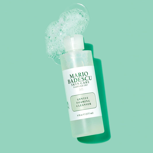 Mario Badescu Gentle Foaming Facial Cleanser, Deep Cleansing And Hydrating Face Wash For All Skin Types With Aloe Vera, Fermented Black Tea And Glycerin, 6 Fl Oz